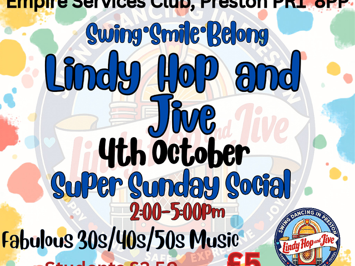 Super Sunday Social Dance Preston.