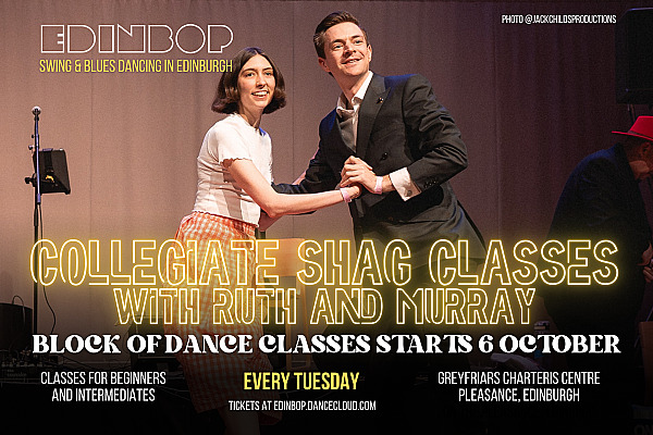 TUESDAYS: Collegiate Shag Classes with Ruth and Murray
